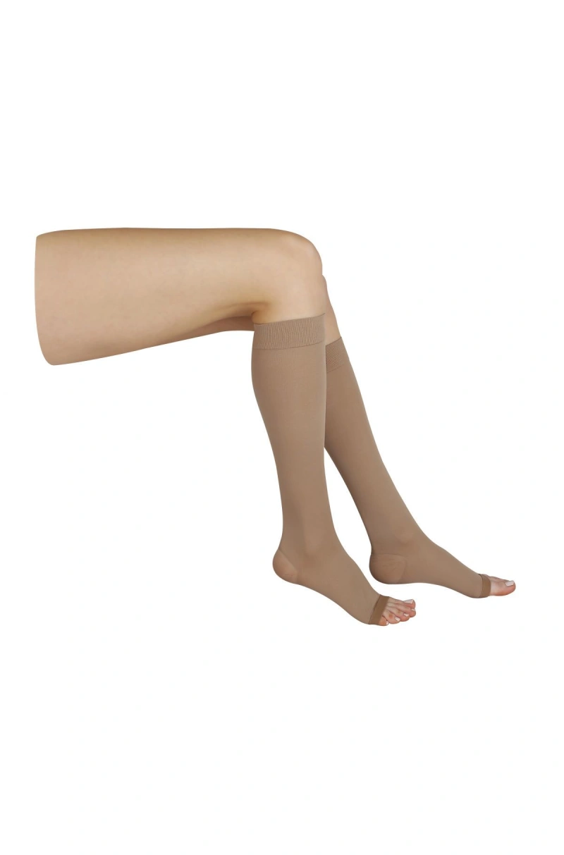 Kifidis 280 Den. 26-30 mmHg Dizaltı Mikrofiber Burnu Açık Bej / Beige - M