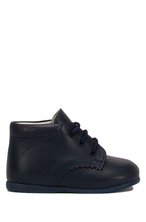 KCH1194 Kifidis-Kids Chiquitin İlk Adım Unisex Çocuk Deri Ayakkabı-Nubuk Lacivert / Nubuck Navy-18