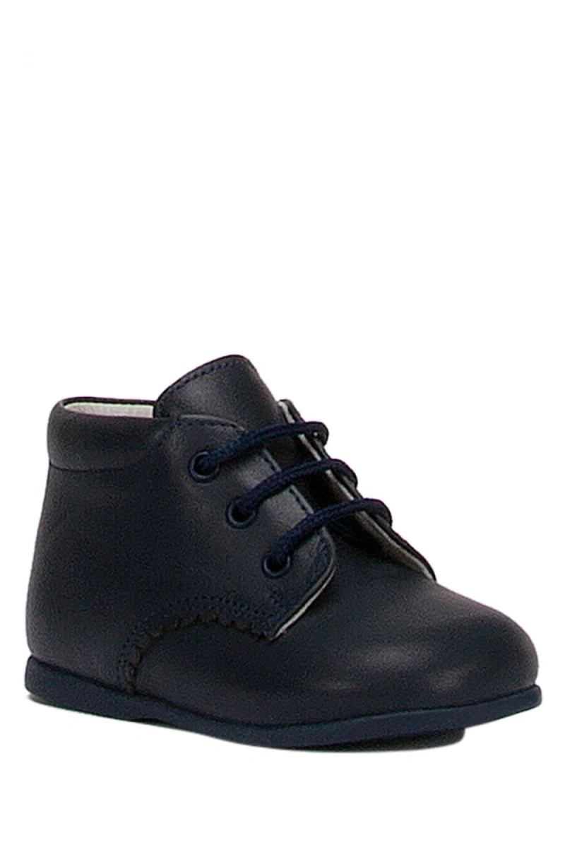 KCH1194 Kifidis-Kids Chiquitin İlk Adım Unisex Çocuk Deri Ayakkabı-Nubuk Lacivert / Nubuck Navy-18