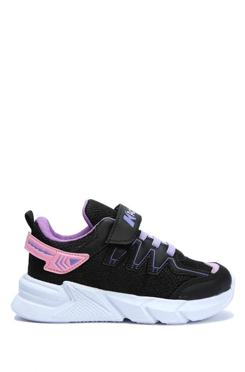 C328 Kifidis Active Unisex Çocuk Spor Ayakkabı-Siyah-Pembe / Black-Pink-32