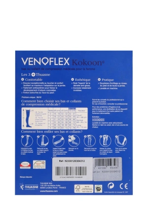 5233-12 Venoflex Kokoon Külotlu Çorap 20-36 mmHg (Normal) Bej / Beige - 1