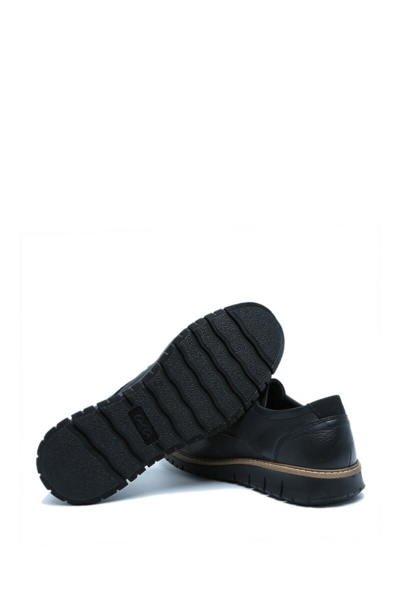 35602 Ara Shoes Leandro Erkek Deri Ayakkabı-BASIC BLACK - 01BB - 40