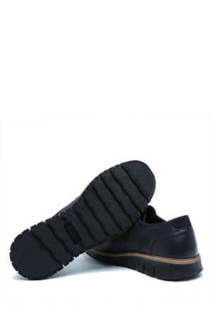 35602 Ara Shoes Leandro Erkek Deri Ayakkabı-BASIC BLACK - 01BB - 44