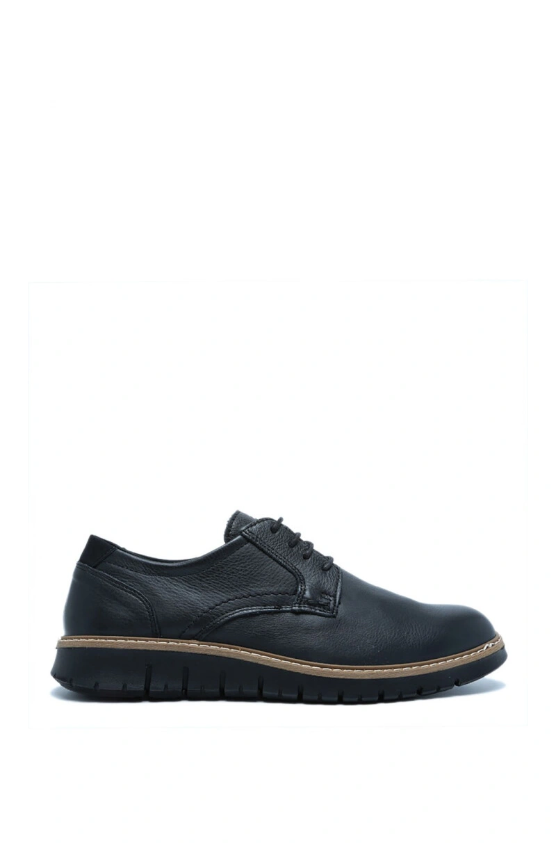 35602 Ara Shoes Leandro Erkek Deri Ayakkabı-BASIC BLACK - 01BB - 41