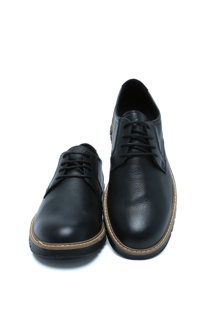 35602 Ara Shoes Leandro Erkek Deri Ayakkabı-BASIC BLACK - 01BB - 41