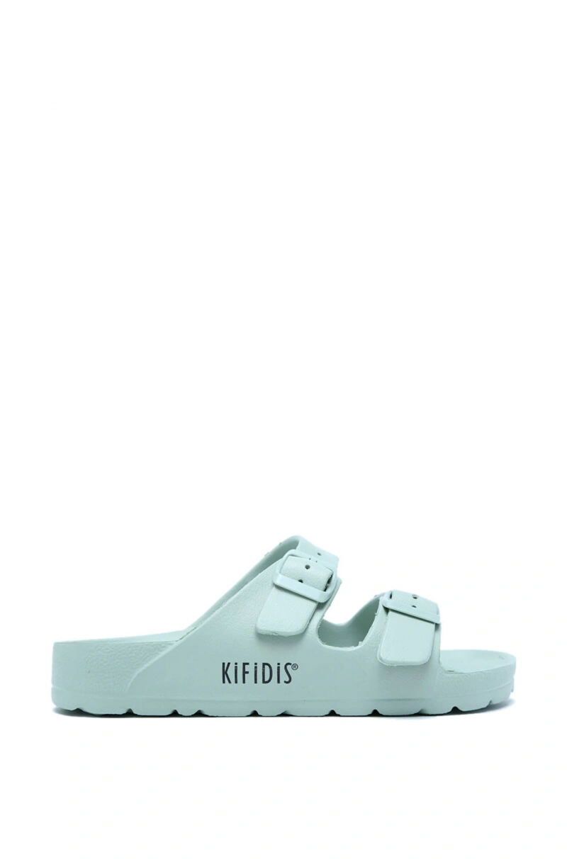 AQ1468 Kifidis Aqua Unisex Plaj Terliği-Yeşil/Mint - 40