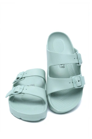 AQ1468 Kifidis Aqua Unisex Plaj Terliği-Yeşil/Mint