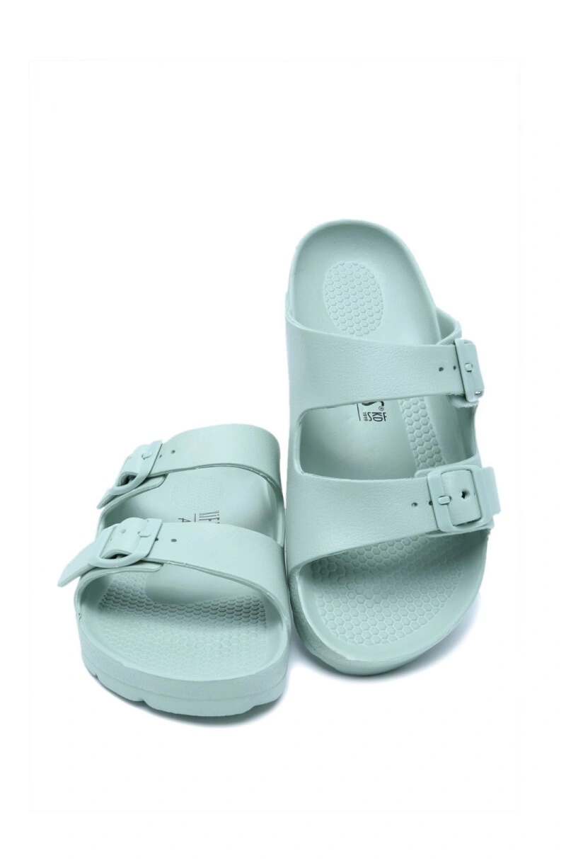 AQ1468 Kifidis Aqua Unisex Plaj Terliği-Yeşil/Mint - 39