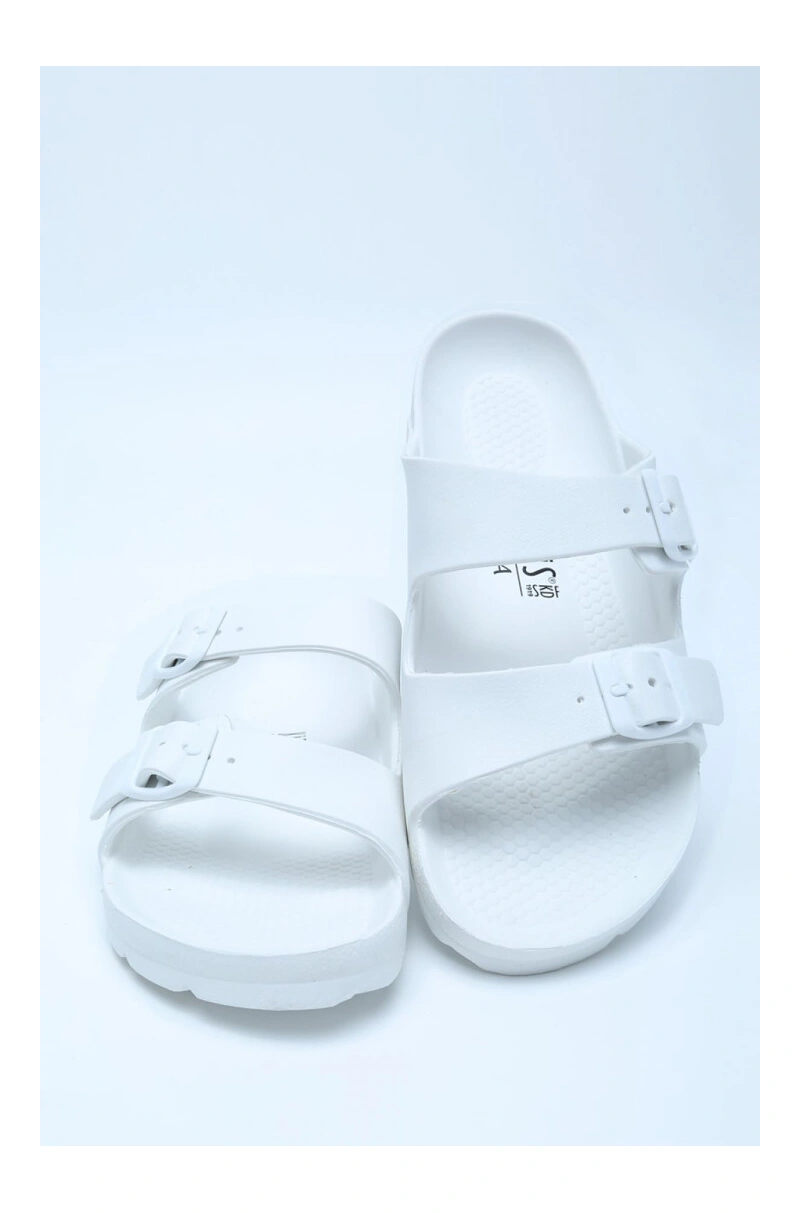 AQ1468 Kifidis Aqua Unisex Plaj Terliği-Beyaz/White - 42