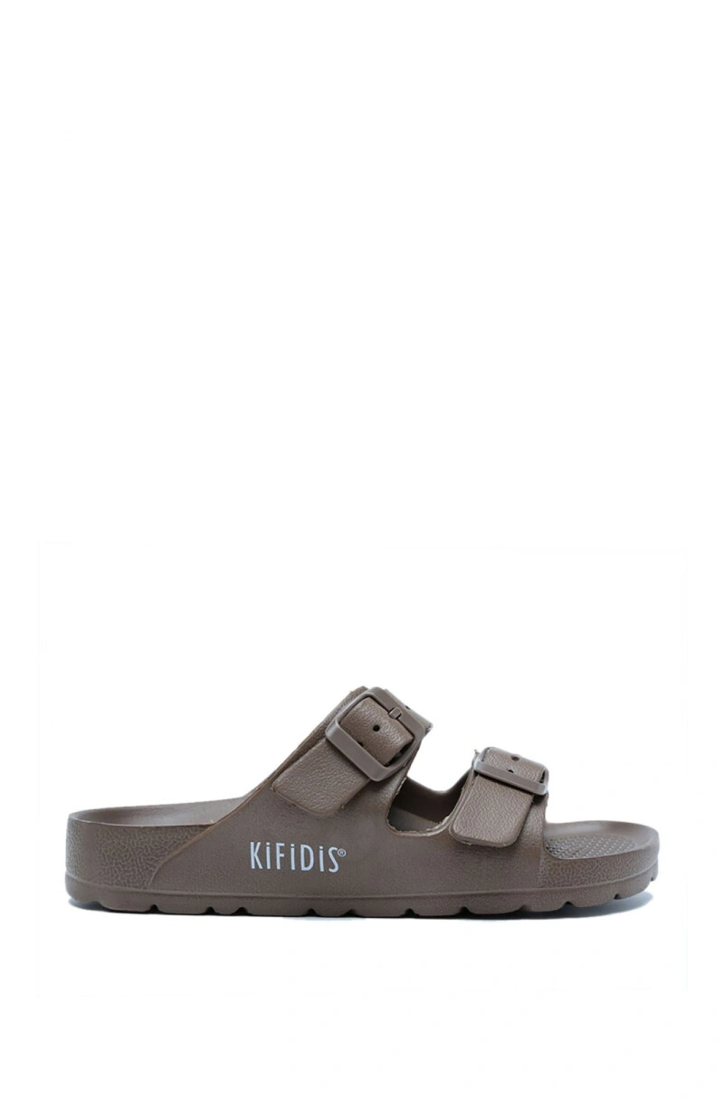 AQ1468 Kifidis Aqua Unisex Plaj Terliği-Bronz/Dk Brown - 36