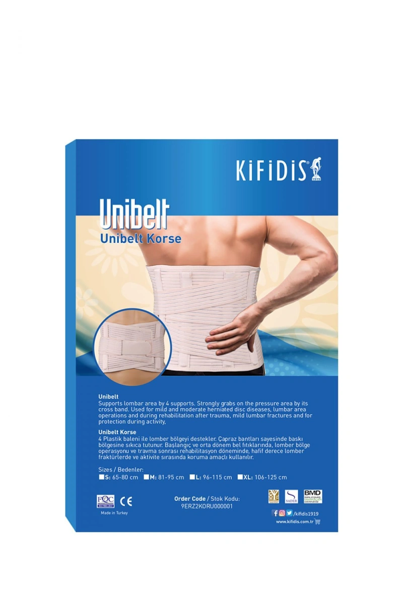 Kifidis Hafif Unibelt Korse Ten - XL