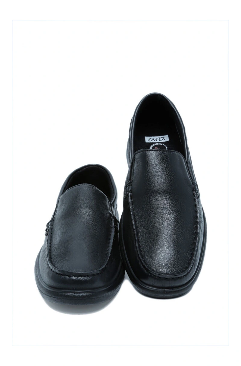 35701 Ara Shoes Lauro Erkek Deri Ayakkabı - BASIC BLACK - 01BB - 45